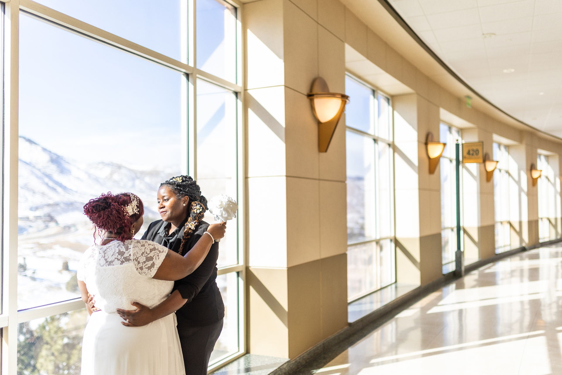 Courthouse Wedding — Two Brides at the Rotunda