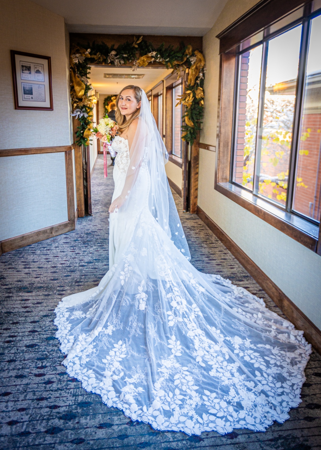 Holiday Bridal Portrait — Cathedral Lace